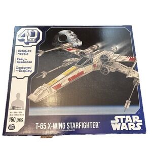 4D Build, Star Wars T-65 X-Wing Starfighter 3D Model Kit, Star Wars Collectible,